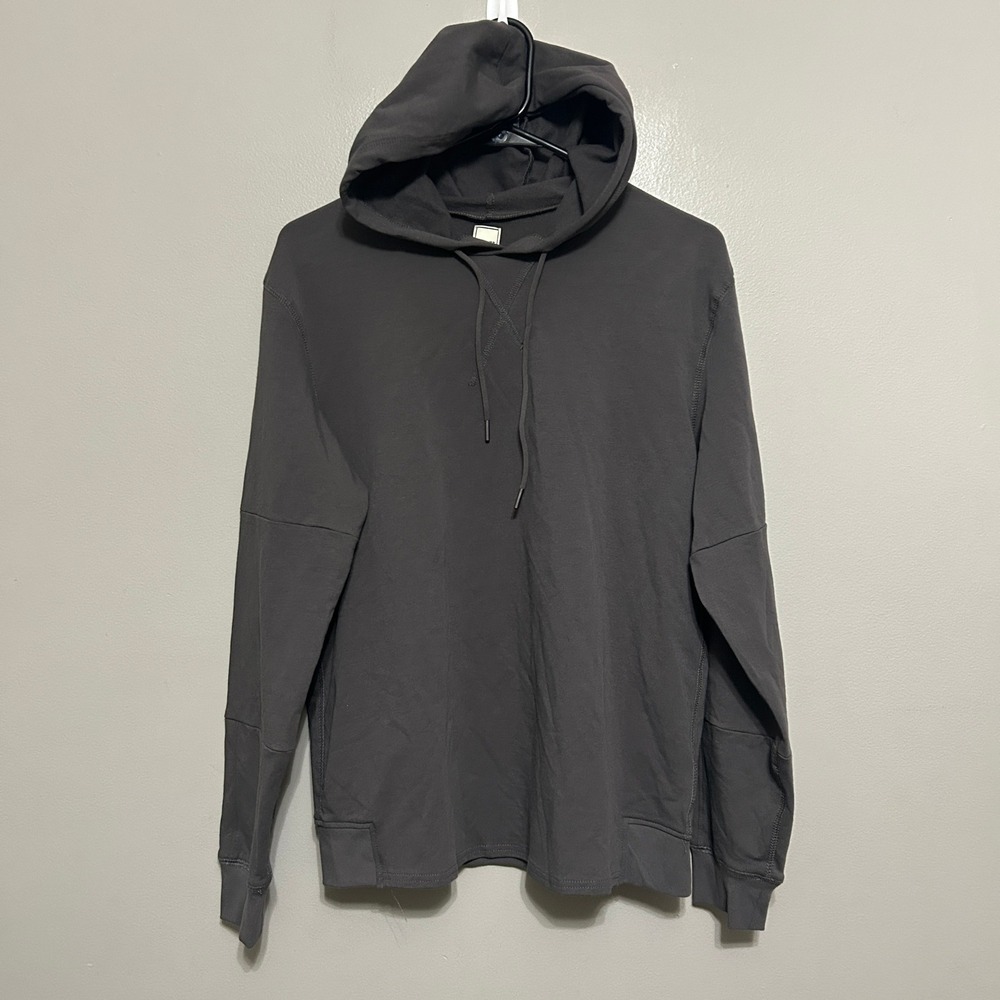 Swet Tailor Hoodie Women S Charcoal Grey New Paneled Sleeve Sporty Athleisure